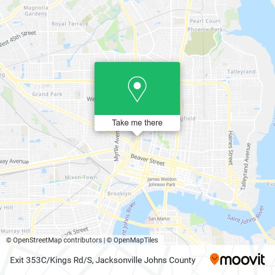 Mapa de Exit 353C/Kings Rd/S