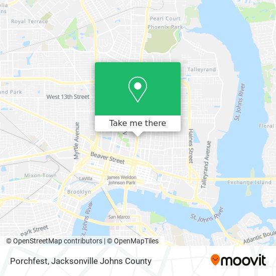 Porchfest map