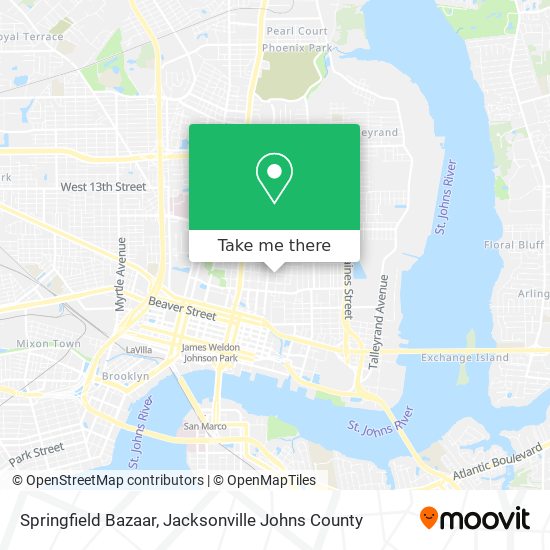 Mapa de Springfield Bazaar