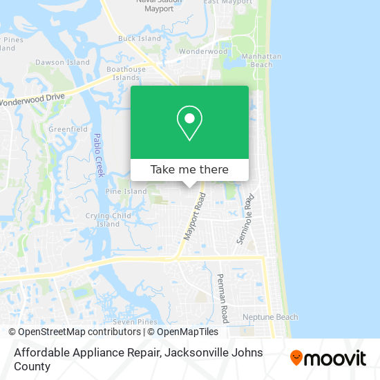 Affordable Appliance Repair map