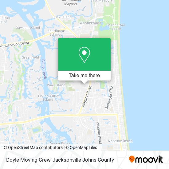 Doyle Moving Crew map