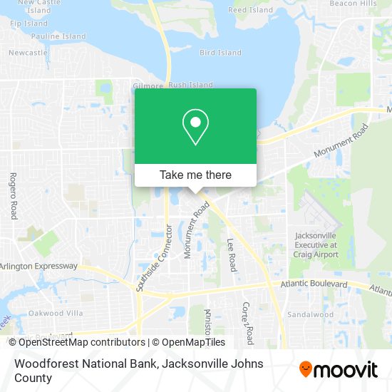 Woodforest National Bank map