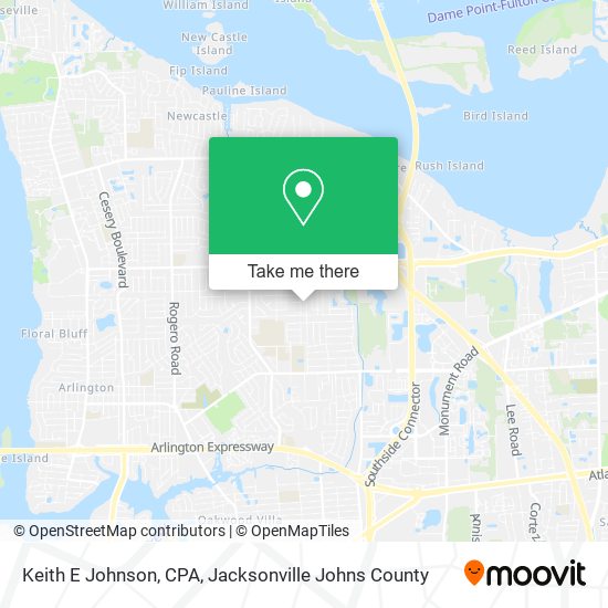 Mapa de Keith E Johnson, CPA