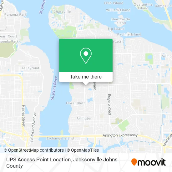 UPS Access Point Location map