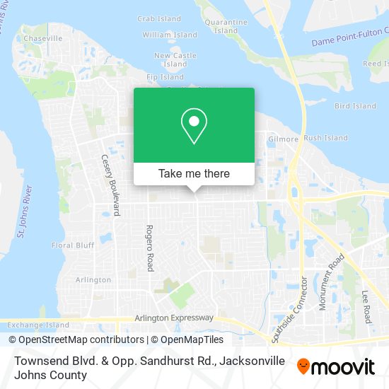 Townsend Blvd. & Opp. Sandhurst Rd. map