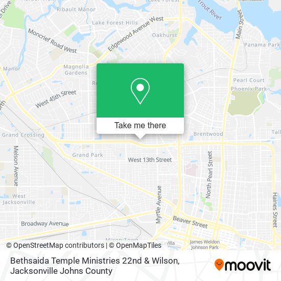 Mapa de Bethsaida Temple Ministries 22nd & Wilson
