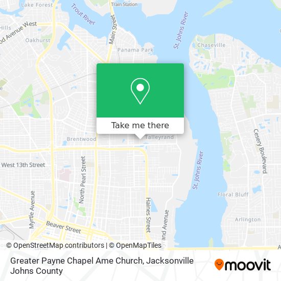 Greater Payne Chapel Ame Church map