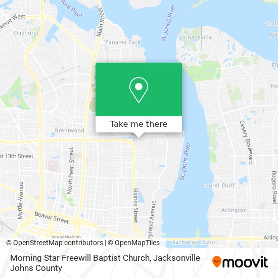 Mapa de Morning Star Freewill Baptist Church