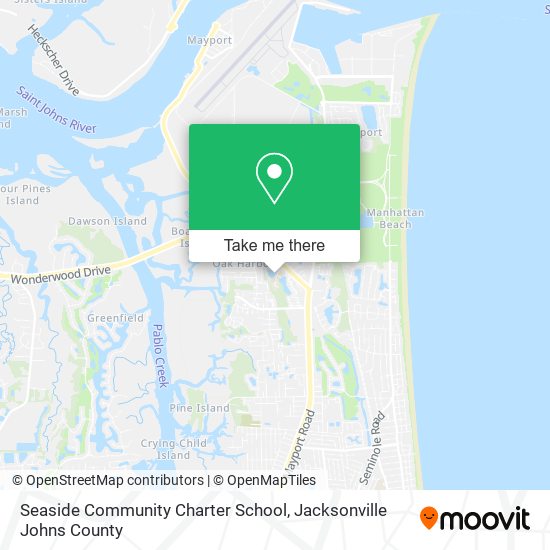 Seaside Community Charter School map