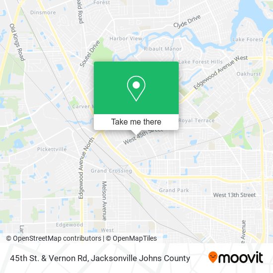 45th St. & Vernon Rd map