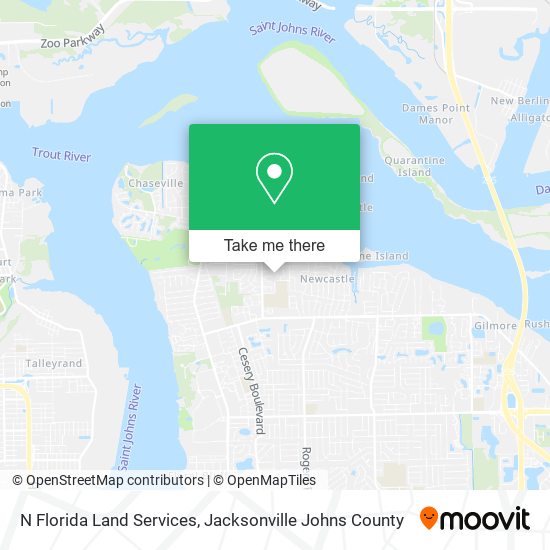 Mapa de N Florida Land Services