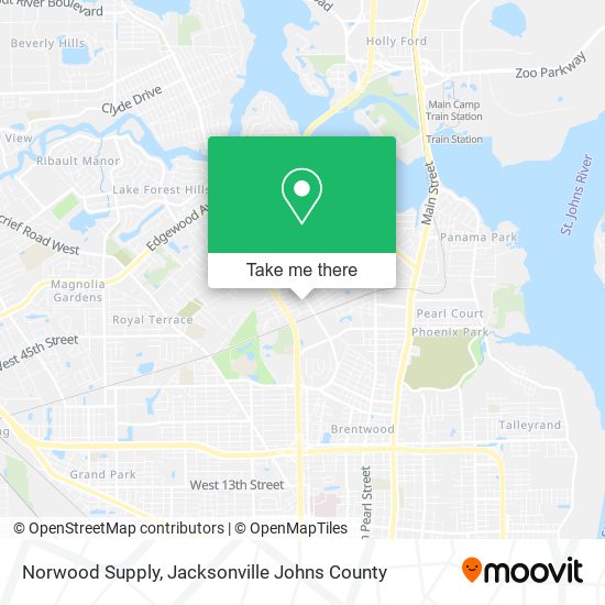 Norwood Supply map
