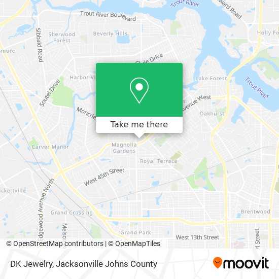DK Jewelry map