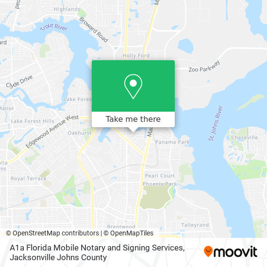 A1a Florida Mobile Notary and Signing Services map
