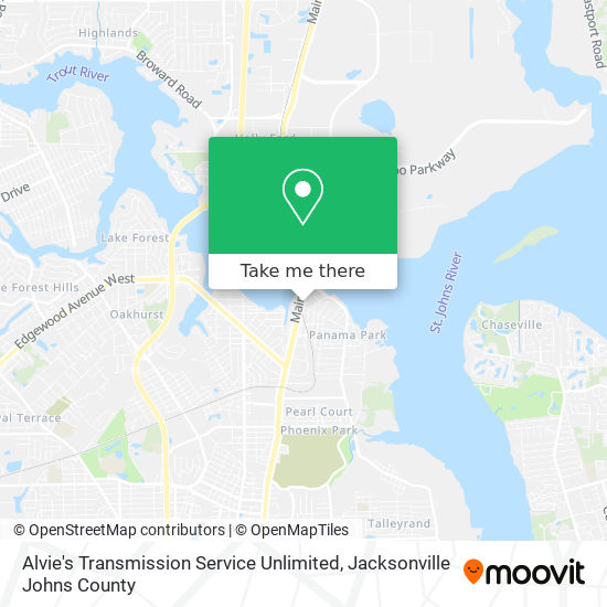 Alvie's Transmission Service Unlimited map