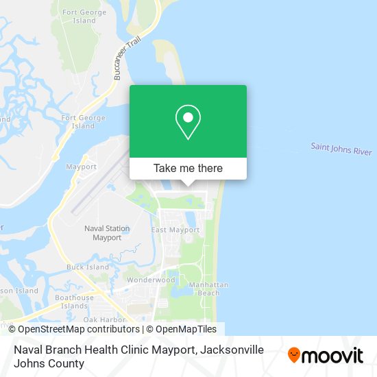 Naval Branch Health Clinic Mayport map