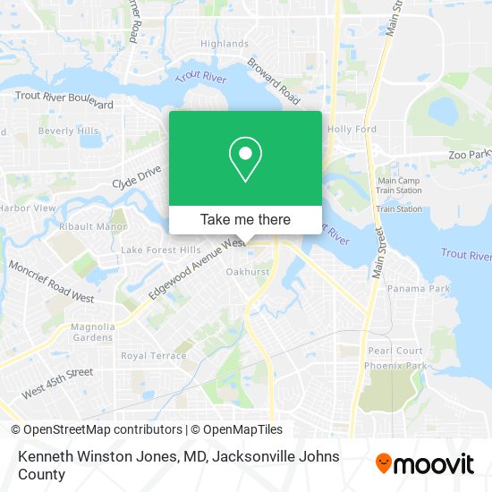 Mapa de Kenneth Winston Jones, MD