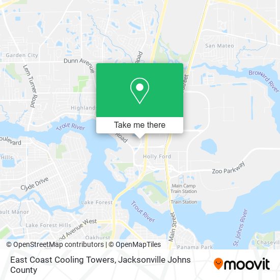 East Coast Cooling Towers map
