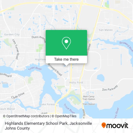 Highlands Elementary School Park map