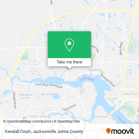 Mapa de Kendall Court
