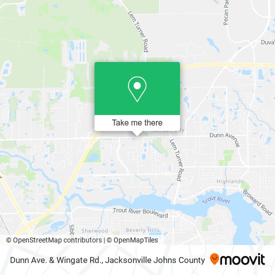 Mapa de Dunn Ave. & Wingate Rd.