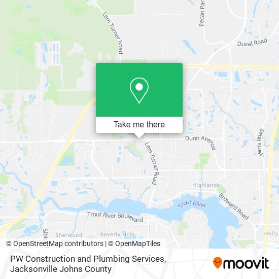 PW Construction and Plumbing Services map