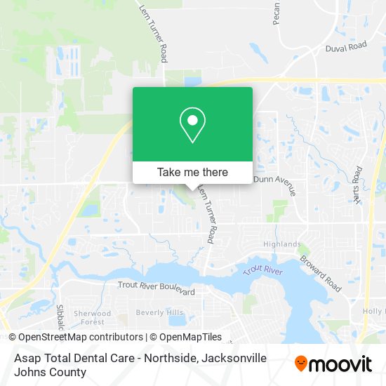 Asap Total Dental Care - Northside map