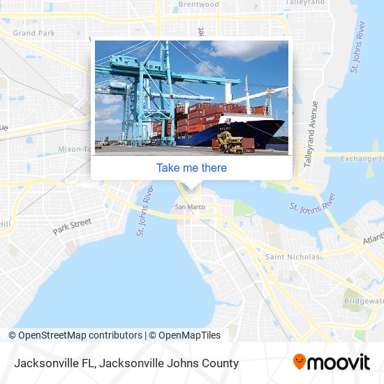 Jacksonville FL map