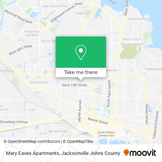 Mary Eaves Apartments map