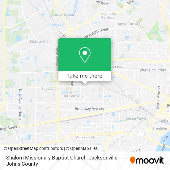 Mapa de Shalom Missionary Baptist Church