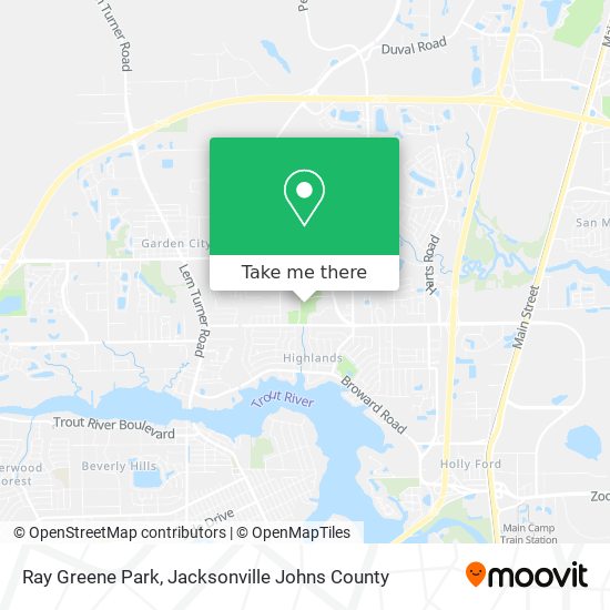 Ray Greene Park map
