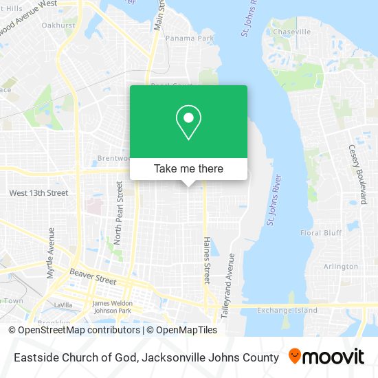 Eastside Church of God map