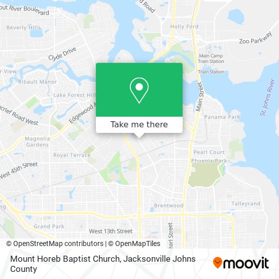 Mount Horeb Baptist Church map