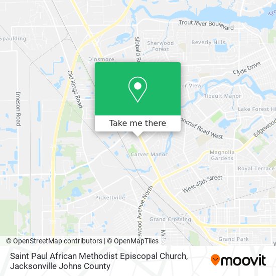 Saint Paul African Methodist Episcopal Church map