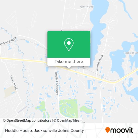 Mapa de Huddle House