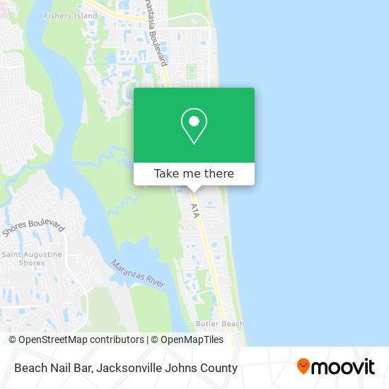 Beach Nail Bar map