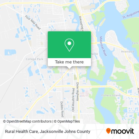 Rural Health Care map