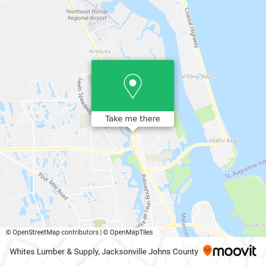 Mapa de Whites Lumber & Supply