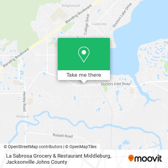 Mapa de La Sabrosa Grocery & Restaurant Middleburg