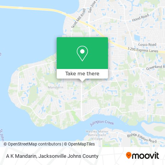A K Mandarin map