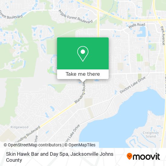 Skin Hawk Bar and Day Spa map