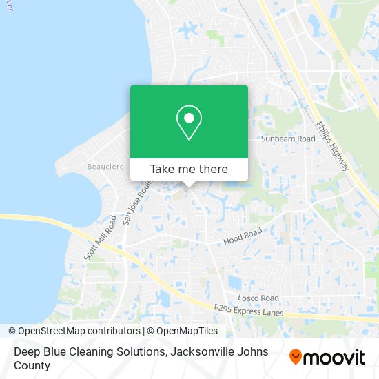 Deep Blue Cleaning Solutions map