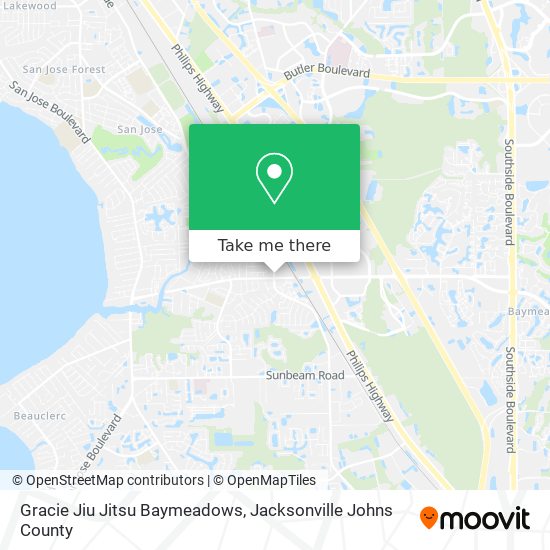 Mapa de Gracie Jiu Jitsu Baymeadows