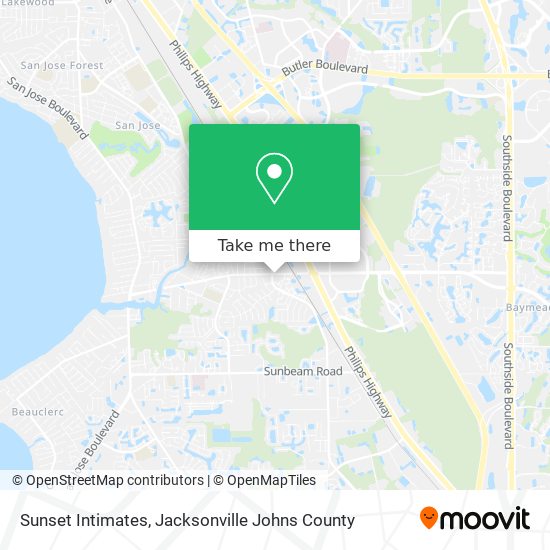 Sunset Intimates map