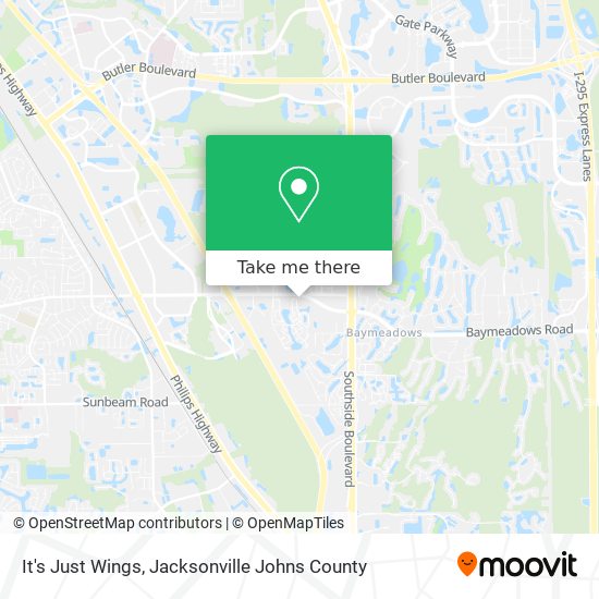 It's Just Wings map