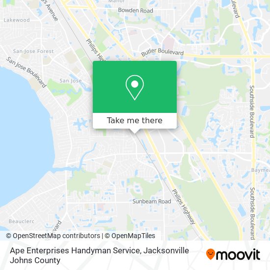 Ape Enterprises Handyman Service map