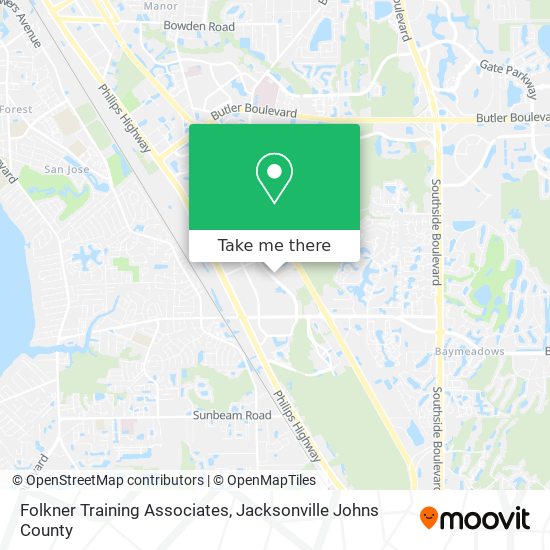 Folkner Training Associates map