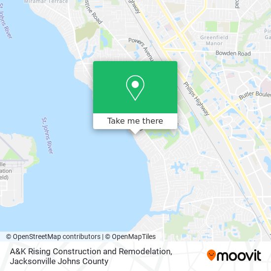 A&K Rising Construction and Remodelation map