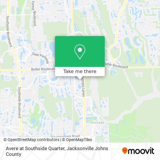 Mapa de Avere at Southside Quarter