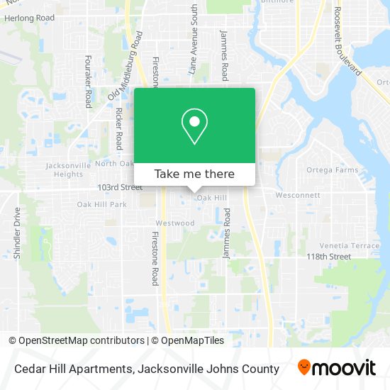 Cedar Hill Apartments map